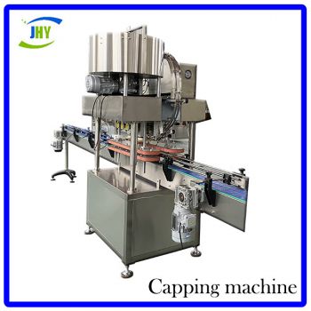 JHY-CM6L Inline automatic capping equipment 6 Wheels Plastic Bottle Twist Capping Machine